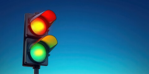 Traffic Light Red Yellow Green Minimalist Design