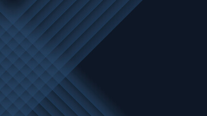 Abstract Blue Diamond Pattern with Shadows