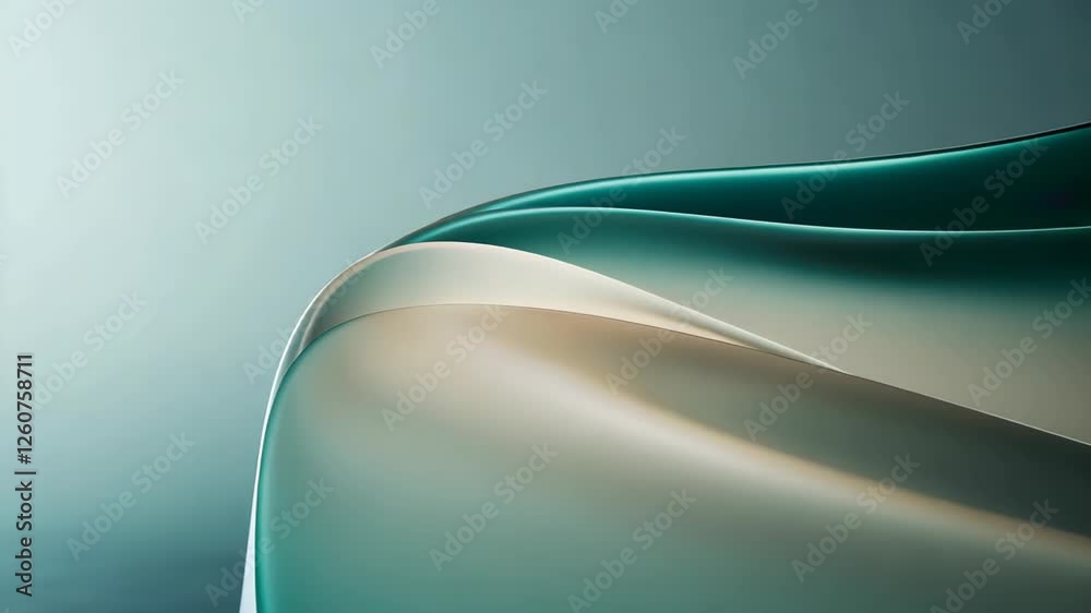 Poster graceful curves and soft hues blend in an elegant display of modern art capturing serenity and refin