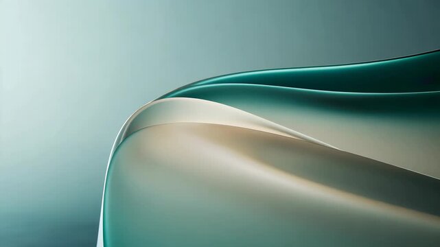 Graceful curves and soft hues blend in an elegant display of modern art capturing serenity and refinement in design. Generative AI