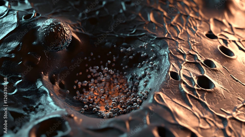 Aufkleber A mesmerizing abstract texture with intricate swirling patterns and vivid captivating colors  The intricate geometric design creates a dynamic fluid
