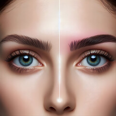 Obraz premium Eyebrow Enhancement: Lamination, Tinting, and Microblading for Perfect Brows