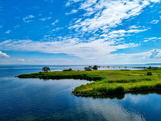 Blick von Schloss Kalmar über den Kalmarsund, Småland, Südschweden © Leni Bräutigam