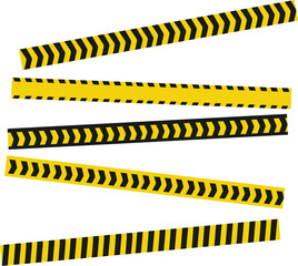 Do not cross police tape line vector illustration. 