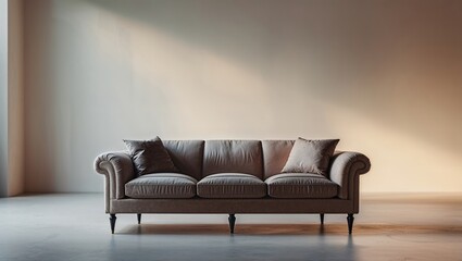 Trendy and Comfortable Sofa Arrangement for a Modern Home Interior with Plush Upholstery and High-End Craftsmanship