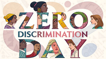 Obraz premium zero discrimination day Poster, Social Media Post, zero discrimination day Banner,