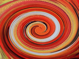 Abstract art with colorful curved lines