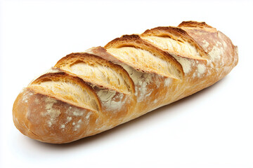 Ciabatta bread isolated on a white background