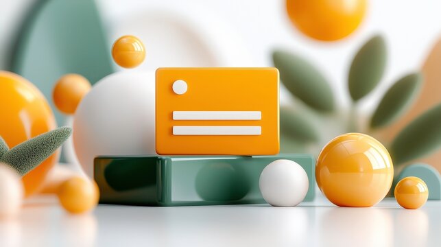 Modern registration form online form form template simple form yellow form progress bar multi step form abstract background 3d rendering digital illustration online registration website design