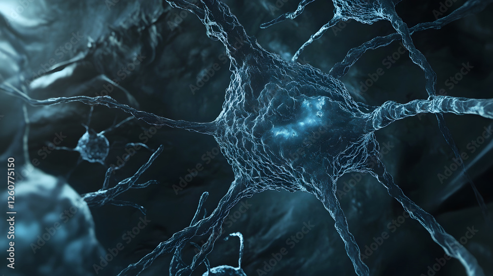 Poster Captivating abstract digital art composition depicting fluid fractal patterns and dynamic movements in a dark stormy and mysterious environment with intricate lines shapes and energetic visuals