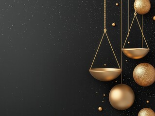 Stylized golden balance scale weighing bonds and financial returns, Government Bonds  Sovereign Bonds  Investment Strategy, balanced market strategy