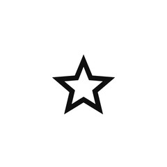 Obraz premium Star icon symbolizing excellence and ratings, minimalist design