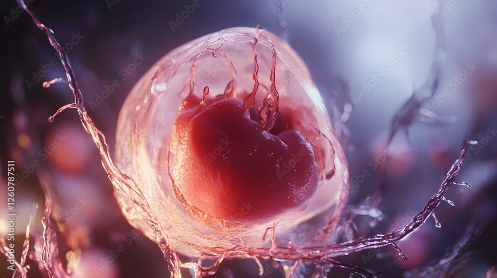 Poster captivating close up view of a visually striking organic and vibrant natural specimen with an intrig