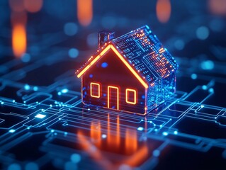 Smart Home Automation Icon for Home Management