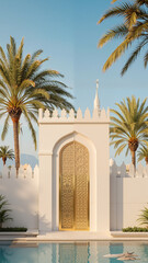 Mosque Gate Background