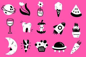 cute vector sticker pack