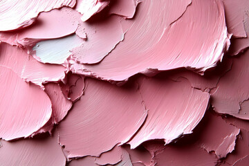 Closeup Pink Cosmetic Texture Swatches