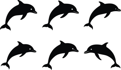  dolphin,silhouette, with, white, background,