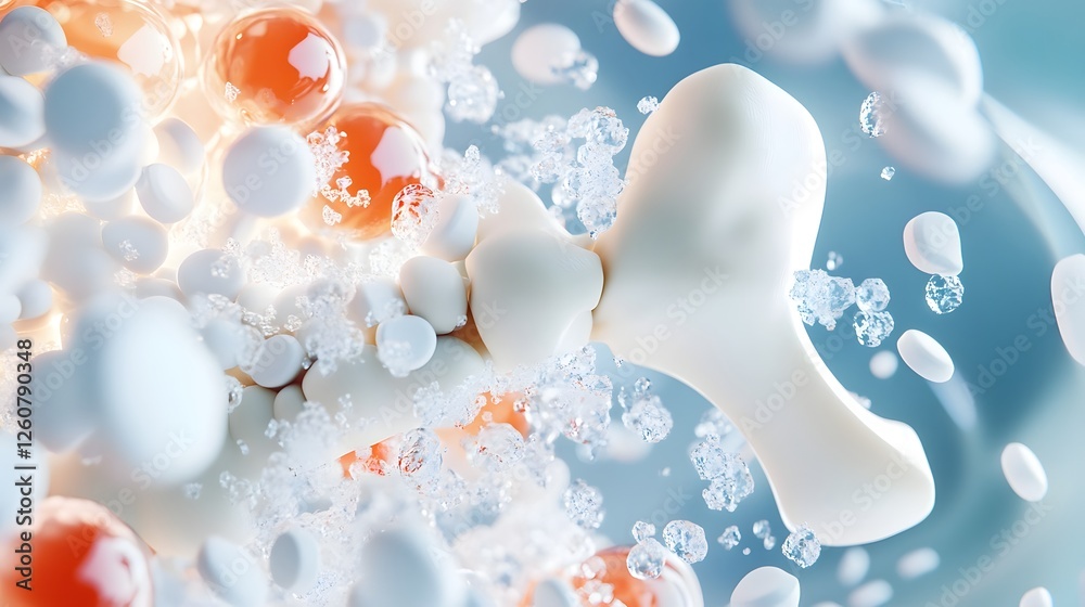 Poster Captivating ethereal bubbles and fluid motion in a serene aquatic backdrop creating a mesmerizing calming and visually appealing abstract composition