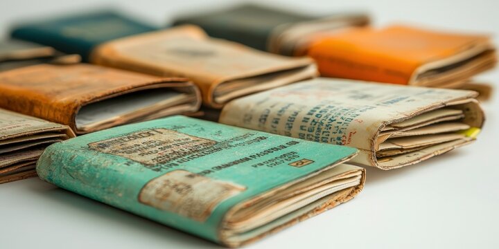 nostalgic collection of worn passports tangible record of journeys past