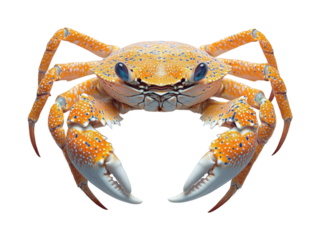 Crab encounter ocean depths wildlife isolated on transparent background, png