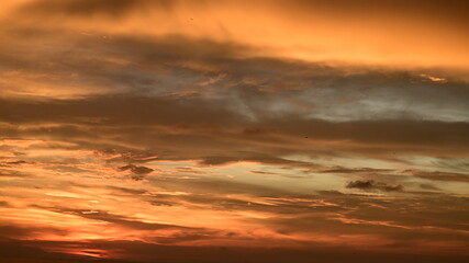 sunset in the sky