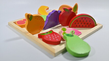 Wooden Vegetable Toy Board Game