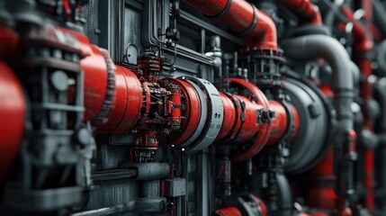 Fototapeta premium Connected Pipe System