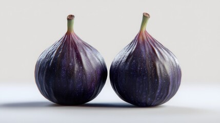 Obraz premium Two Figs Sitting Together