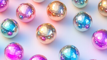 Glass Balls on White Surface