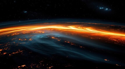 Obraz premium Mystical starry space with glowing galaxies and deep cosmic wonders