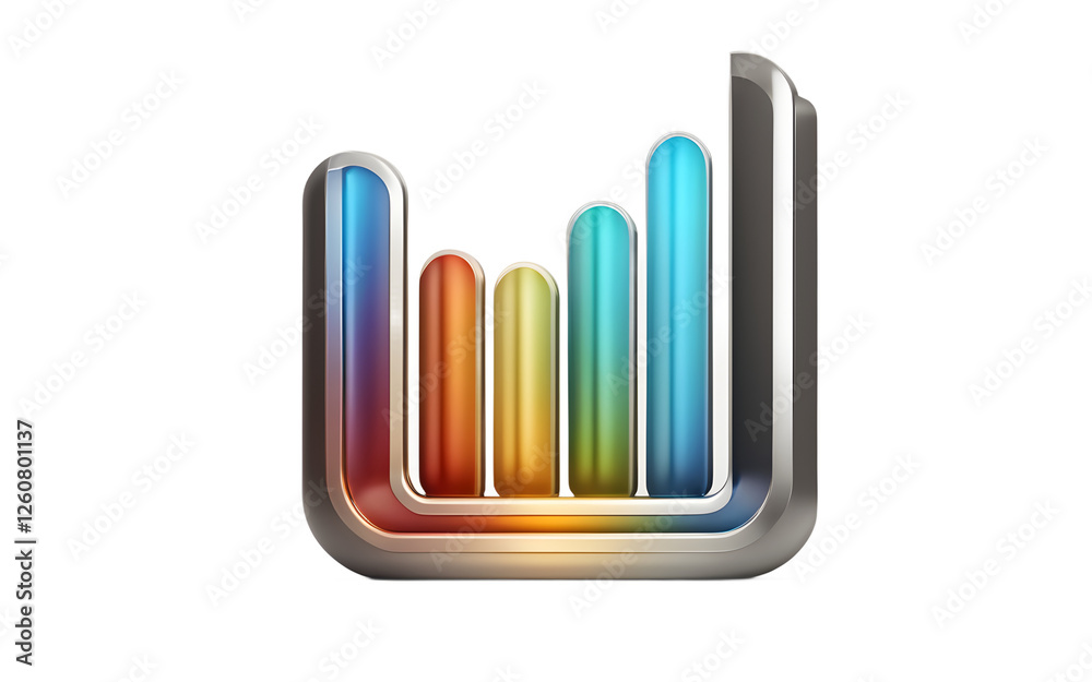 Poster a wifi signal strength icon with full bars, isolated on a empty plain background