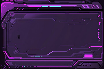 An abstract digital banner featuring a data connection theme in black and violet neon colors