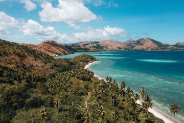 Majestic Tropical Beach with Coral Reef and Serene Road to Paradise in Coron