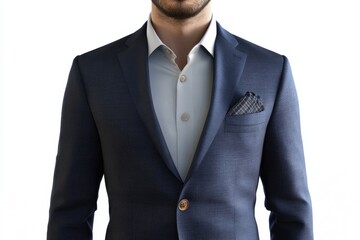 Elegant tailored suit showcasing modern men's fashion in a minimalist setting during daylight hours