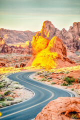View from Valley of Fire state Park near Las Vegas, Nevada