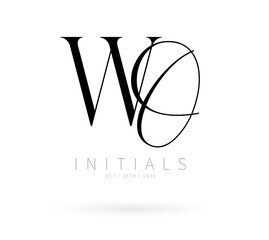 WD Monogram logo, Minimalist Typographic Line Monogram Logo, WD Wedding mon Monogram logo, Minimalist Typographic Line Monogram Logo, WD Wedding monogram logo,