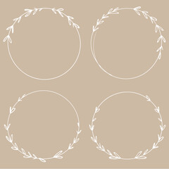 Gold laurel wreaths, Laurel wreath set, laurel wreath collection