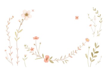 Silhouette of sunset in the garden,  black flowers and grass 