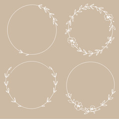 Gold laurel wreaths, Laurel wreath set, laurel wreath collection