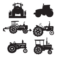 Tractor Isolated on White Background