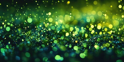 Obraz premium Close-up of Green Light Bulbs