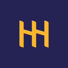 Fototapeta premium HH Logo design vector template