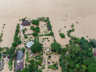 Mekong River flood buddha park Vientiane, Laos in 2024