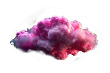 Pink clouds png, transparent background