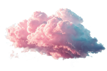 Pink clouds png, transparent background