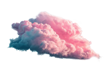 Pink clouds png, transparent background