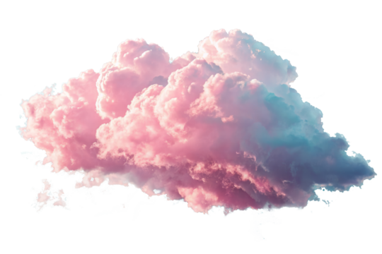Pink clouds png, transparent background