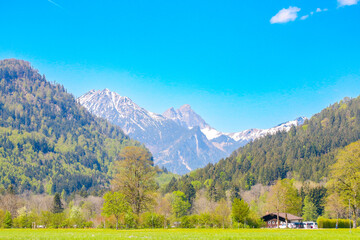 Mountain View in the German Alps