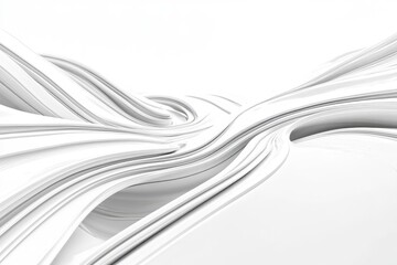 Obraz premium Abstract white architectural design swirling forms